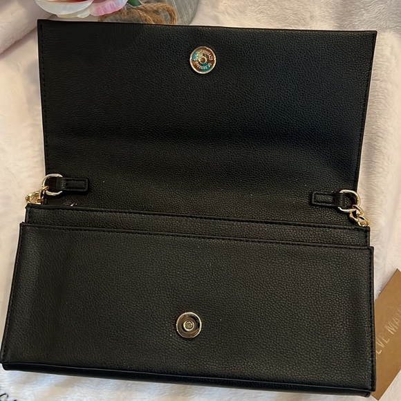 Steve Madden black clutch 10.5x5.5x1 new with tag - Picture 3 of 10